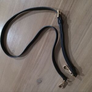 Michael Kors Black Pebbled Purse Strap 1.5 cm Width